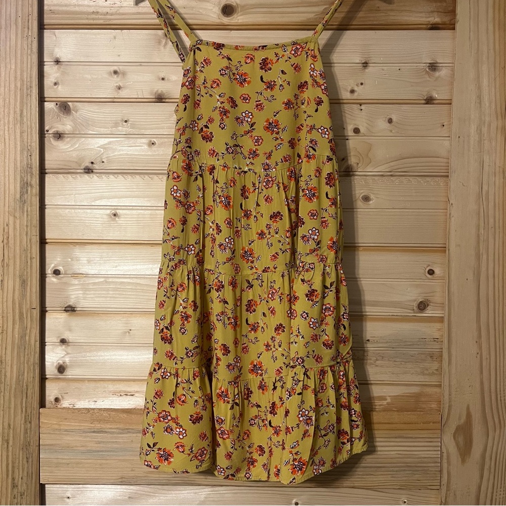 Old Navy Yellow Floral Dress